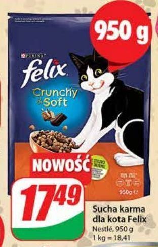 Dino Karma dla kota kurczak i indyk z warzywami purina felix crunchy soft oferta