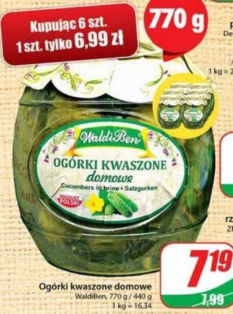 Dino Ogórki kwaszone domowe waldiben oferta