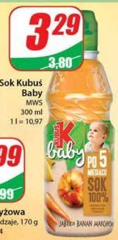 Dino Sok jabłko-banan-marchew kubuś baby oferta