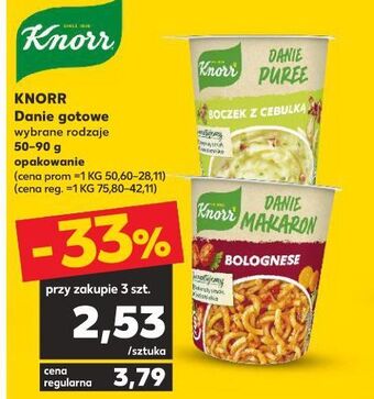 Kaufland Puree boczek z cebulką knorr danie oferta