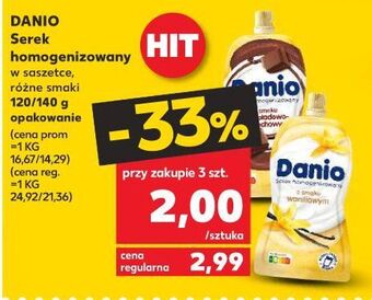 Kaufland Serek czekoladowo-orzechowy saszetka danone danio oferta