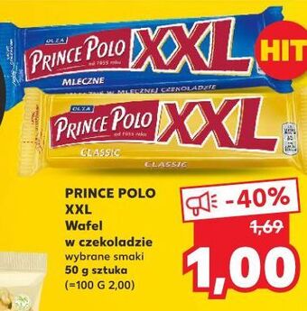 Kaufland Wafelek mleczny prince polo xxl oferta