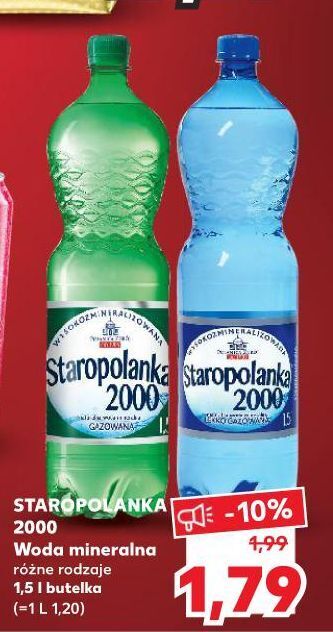 Kaufland Woda gazowana staropolanka 2000 oferta