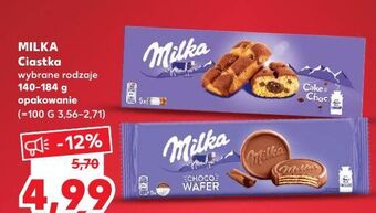 Kaufland Wafelki w czekoladzie milka choco wafer oferta