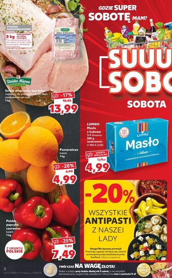 Kaufland Schab wieprzowy bez kości stoisko mięsne oferta