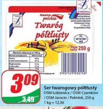 Twaróg półtłusty osm czarnków