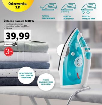 Lidl Żelazko parowe 1740 w oferta