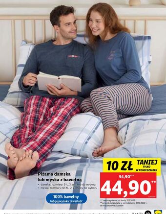 Lidl Piżama męska rozm. m-xl oferta