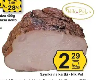 Hitpol Nik Pol Szynka na kartki 100 g oferta