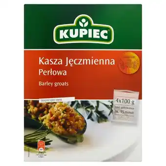 Hitpol Kupiec kasza jęczmienna perłowa 400 g (4 torebki) oferta