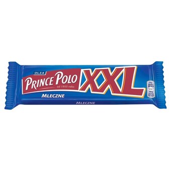 Biedronka Prince polo xxl mleczne kruchy wafelek z kremem kakaowym oblany czekoladą mleczną 50 g oferta