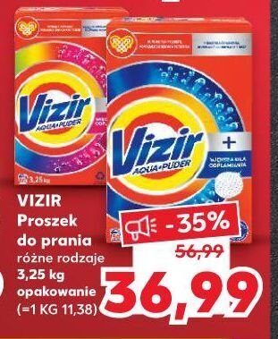 Kaufland Proszek do prania większa siła odplamiania vizir aqua puder oferta