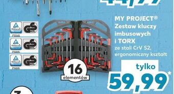 Kaufland Zestaw kluczy imbusowych k-classic myproject oferta