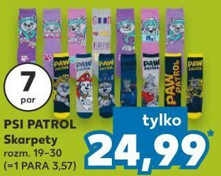 Kaufland Skarpetki psi patrol 19-30 oferta