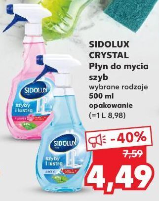 Kaufland Płyn do szyb arctic sidolux crystal oferta