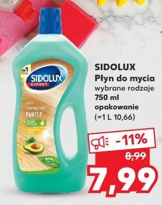 Kaufland Płyn do mycia paneli z olejkiem awokado sidolux expert oferta