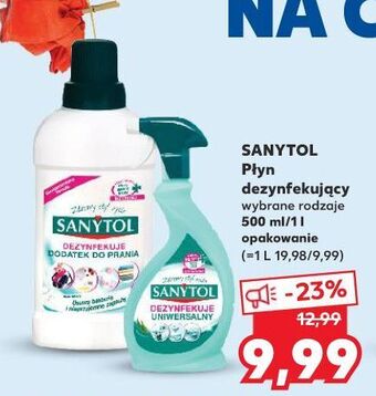 Kaufland Płyn dodatek dezynfekujący do prania sanytol oferta