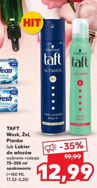 Kaufland Lakier do włosów taft ultimate oferta