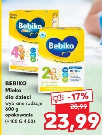 Kaufland Mleko 4 bebiko junior oferta