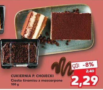 Kaufland Tiramisu z mascarpone chojecki oferta