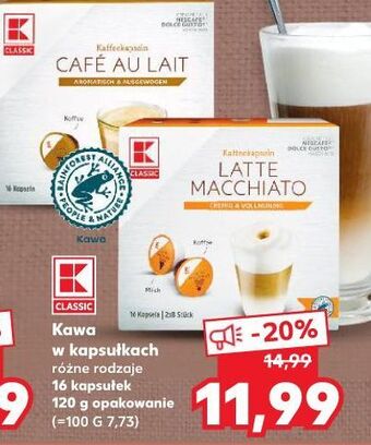 Kaufland Kawa cafe au lait k-classic oferta