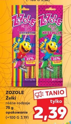 Kaufland Żelki rainbow mieszko zozole hello żelo oferta