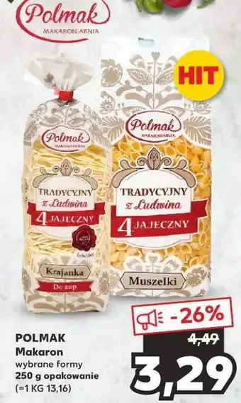 Kaufland Makaron tradycyjny z ludwina 4 jajeczny krajanka polmak oferta