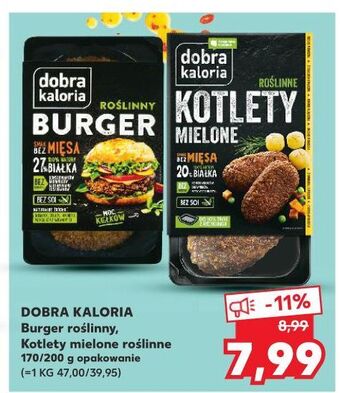 Kaufland Burger roślinny dobra kaloria oferta