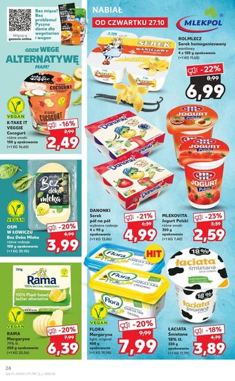 Kaufland Plastry do kanapek i zapiekania o smaku goudy bez deka mleka oferta