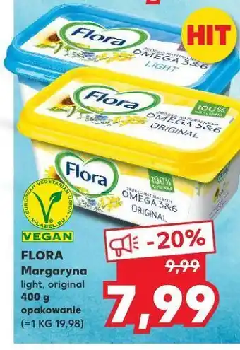 Kaufland Margaryna light flora omega 3&6 oferta