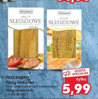 Kaufland Filety śledziowe wędzone z pieprzem cytrynowym pescadero oferta