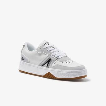 Lacoste damskie sneakersy skórzane l001 z kolorowym akcentem