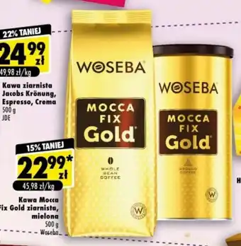 Nasze sklepy Woseba kawa mocca fix gold ziarnista 500g oferta