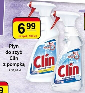 Clin płyn do szyb z pompką 500ml