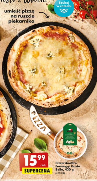 Biedronka Gusto Bello Pizza Quattro Formaggi 430 g oferta
