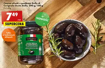 Biedronka Gusto Bello Czarne oliwki z pestkami Bella di Cerignola 290/180 g oferta