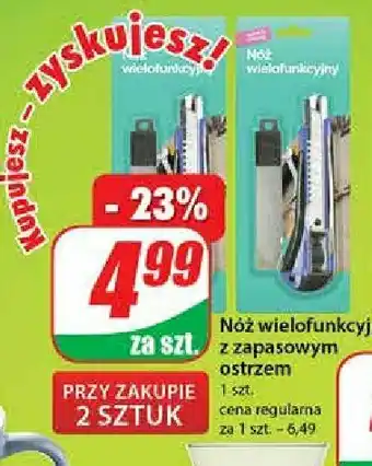 Nóż wielofunkcyjny z zapasowym ostrzem 1 SZT