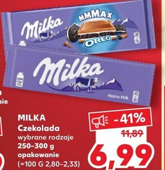 Kaufland Milka czekolada 250-300g oferta
