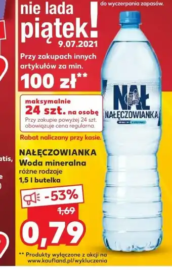 Kaufland Woda Nałęczowianka 1,5l oferta