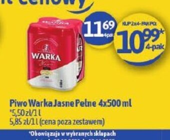 Euro Sklep Warka piwo jasne pełne 4x500ml oferta