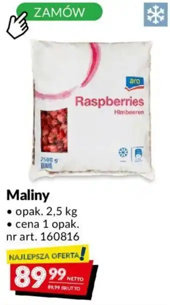 Makro Maliny opakowanie 2,5 kg numer artykułu 160816 oferta