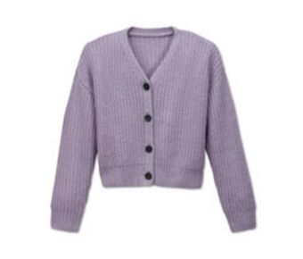 Rozpinany sweter z dzianiny