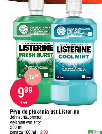 E.Leclerc Płyn do płukania ust listerine fresh burst oferta
