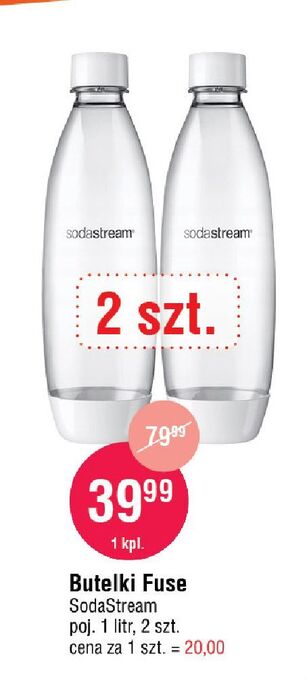 E.Leclerc Butelka fuse 1 l biała sodastream oferta