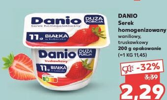 Kaufland Serek truskawkowy danone danio oferta