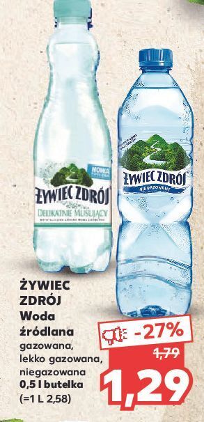 Kaufland Woda niegazowana żywiec zdrój oferta