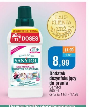E.Leclerc Płyn dodatek dezynfekujący do prania sanytol oferta