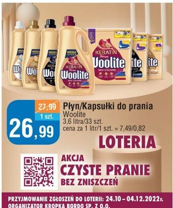 E.Leclerc Płyn do prania dark woolite keratin oferta