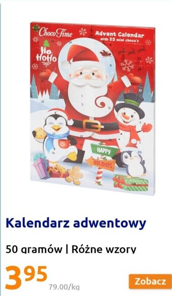 Kalendarz adwentowy 50 gramów Różne wzory