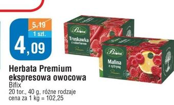 E.Leclerc Herbata truskawka z rabarbarem bifix premium oferta